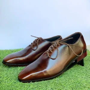 Brown Oxford Leather Shoes for Men - L001