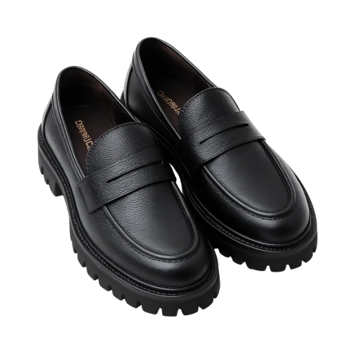 Black Leather Loafers bg - Stepzones