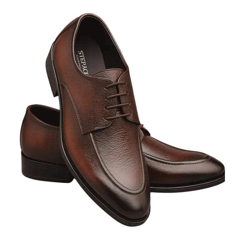 Formal Brown Leather Shoes bg - Stepzones