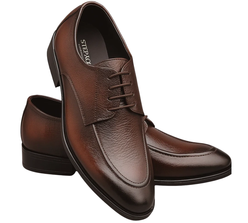 Formal Brown Leather Shoes bg - Stepzones